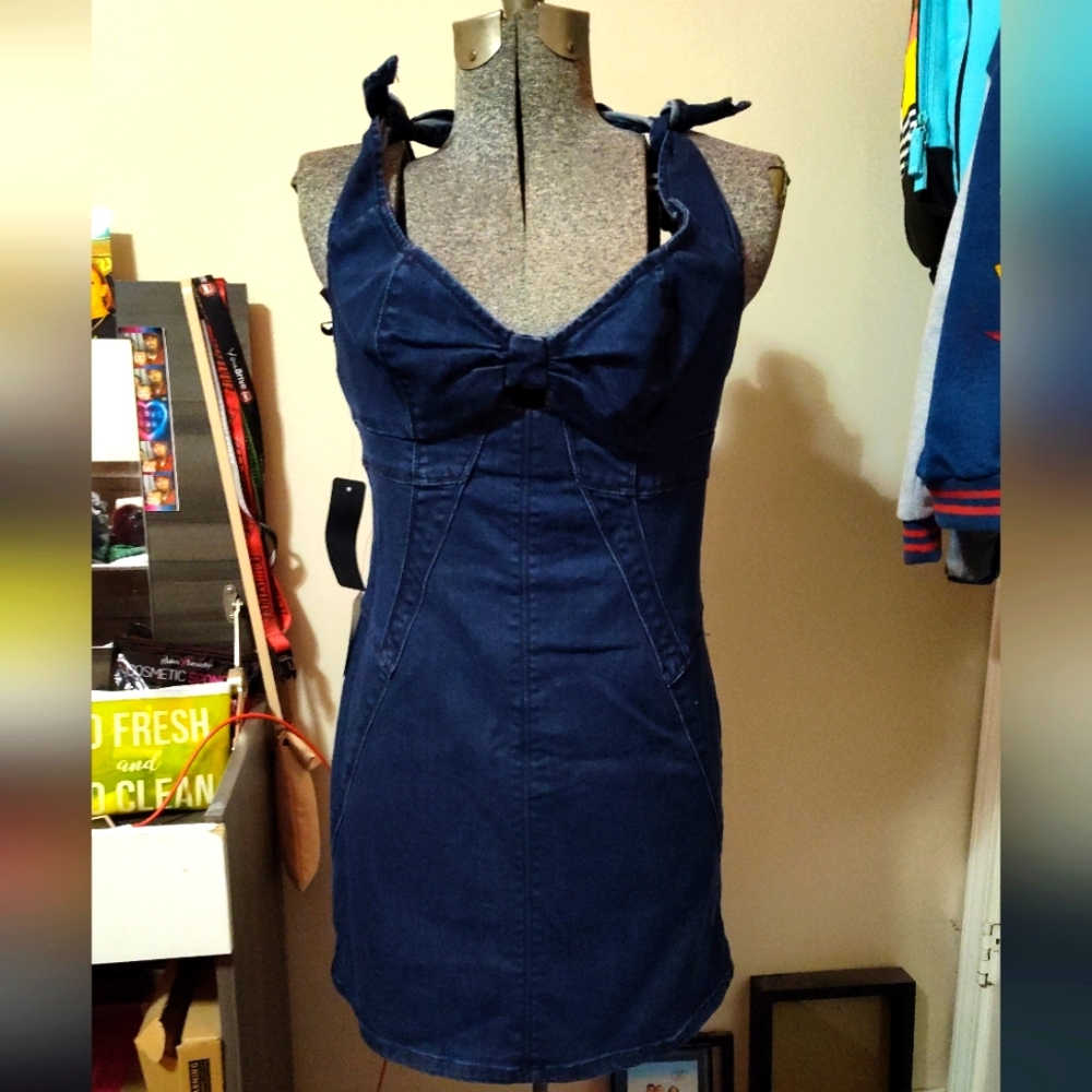 NWT Bebe Denim Dress Size 12